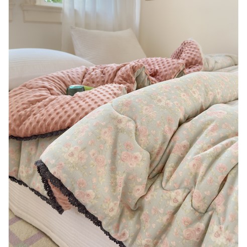 [한정특가] Cozy Aura 마법 보온 겨울 항균 양면 극세사 이불