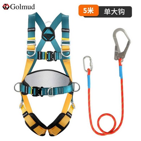 외벽 작업 젠다이 안전벨트 낙하방지 고층작업 로프, 1개, 단일 대형 후크 3미터