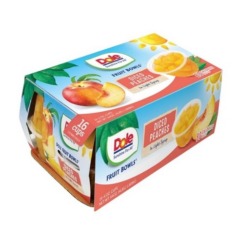 Dole 복숭아 과일컵 113g x 16 x 2팩 코스트코