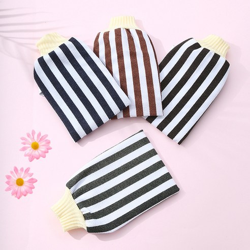 세로줄 때타월 목욕수건 등밑 진흙 줄무늬 목욕수건 목욕용품 때밀이, 즐겨찾기 추가 구매, 우선 발송