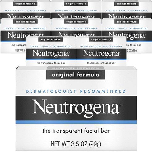 뉴트로지나 더 트랜스퍼런트 페이셜 바, 100g, 9개