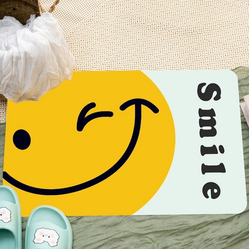 세어구트 굿스마일 빨아쓰는 규조토 발매트 40*60cm, Smile_BIG