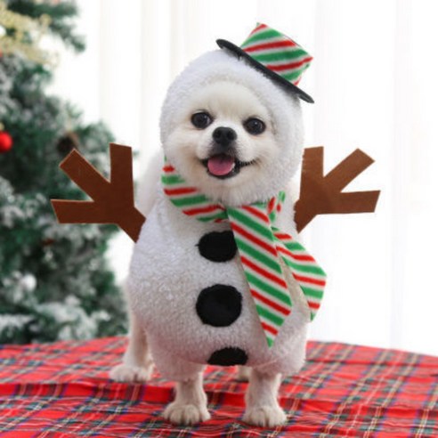 강아지 크리스마스 옷 산타옷 루돌프 고양이 망토 케이프 호랑이마켓, 8번, 1개