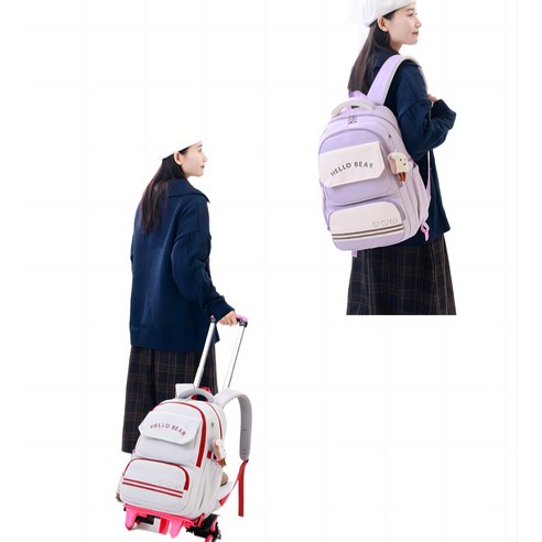 PKTOYS 롤링 백팩: 자유로운 이동과 스타일을 학생에게!