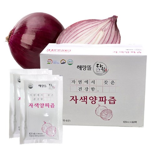 농부애 무안 자색 양파즙 빨간 적양파즙, 50개, 120ml