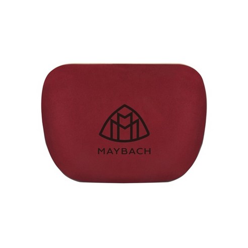 마이바흐 mercedes benz maybach s-class headrest car accessories 용 자수 카시트 레스트 쿠션 헤드레스트 자동차 목 베개 호환, 어두운 갈색