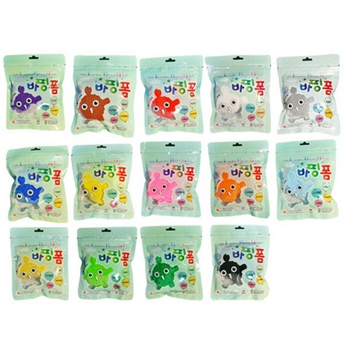 방구석키즈카페 클레이 칼라폼 만들기 14색 세트, 50g * 14개, 1세트