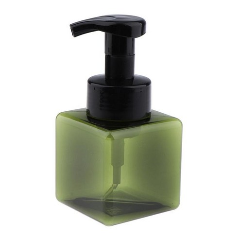 플라스틱 정연한 빈 거품 분배기 비누 펌프 병 얼굴 세척제 거품이 이는 콘테이너 250ml, 짙은 녹색