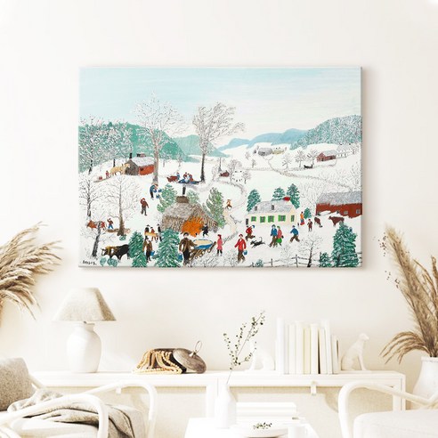 그랜마 모지스 명화 액자로 일상에 따뜻한 힐링을 더하세요.