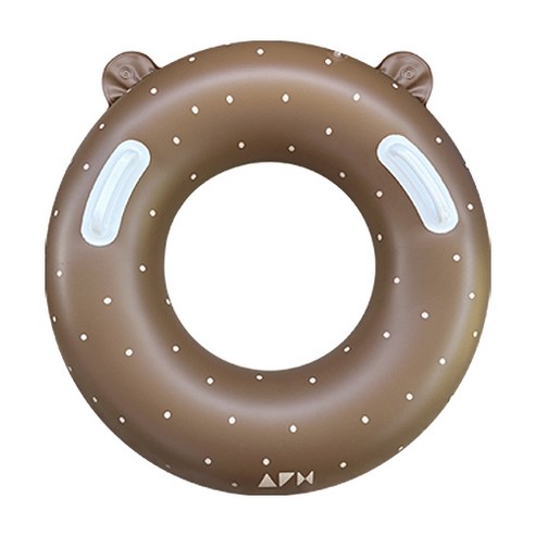 올포홈 도넛 감성 아기 튜브 KC인증 원형 기본, 브라운, 1개