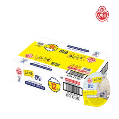 맛있는 오뚜기밥 큰밥, 210g, 12개