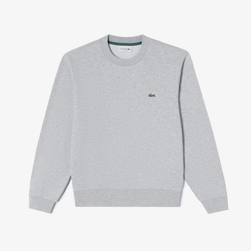 LACOSTE 라코스테 공식스토어 남성베이직 라운드 맨투맨 티셔츠SH1645-54G CCA멜란지그레이 1106613
