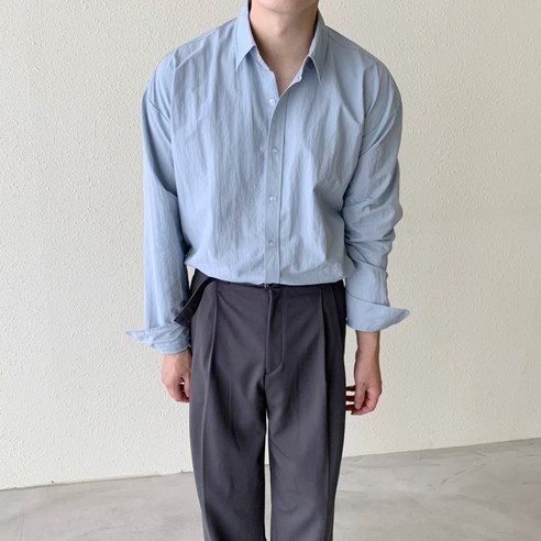 와샤 나일론 오버핏 셔츠 6color