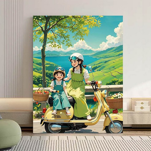 DIY 명화그리기 유화 그림 그리기 아크릴화 30*40cm, 08타입, 1개