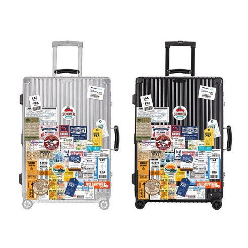 여행 스티커 항공사 탑승권 티켓 기차 공연 관광 입장권 40pcs set 캐리어 휴대폰 노트북의 이유있는 변신, 항공권 40장 세트