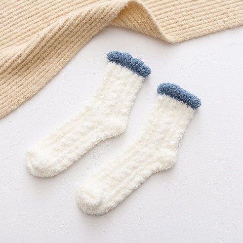 [7켤레] 보송보송 부드러운 소프트 수면양말 겨울 극세사 기모 수족냉증 따듯한 후리스 남여공용 발목양말 220mm ~ 260mm