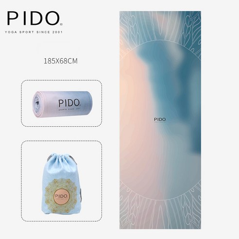 PIDO 요가 타월 필터 제한/코너 슬립/185x68cm, 필터 [저장 가방/코너 슬립/185x68cm]]