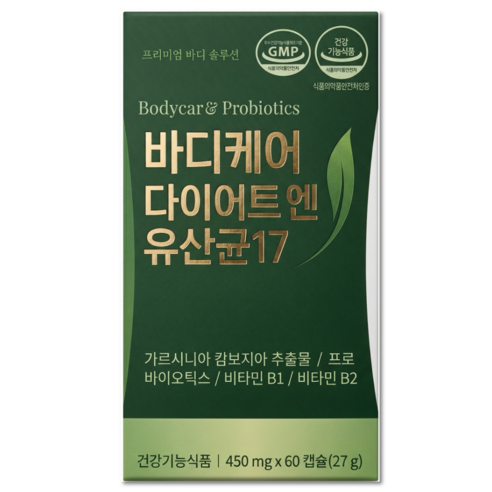 체지방 감소 다이어트 유산균 / 12통구매시 비에날씬 유산균 다이어트 bnr17 식약청인증 증정, 1개, 60정