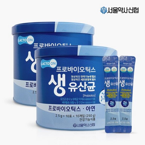 [서울약사신협] 락토온 프로바이오틱스 생유산균 100포 2세트, 250g, 2개