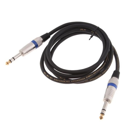 6.35mm 1/4" TRS ~ 6.35mm 1/4" TRS 밸런스드 스테레오 케이블 수-수 1.5m, 설명, 설명, 구리