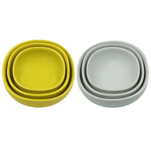 건강과 품격을 담은 식탁의 완성, 초여도예 사각 다용도볼