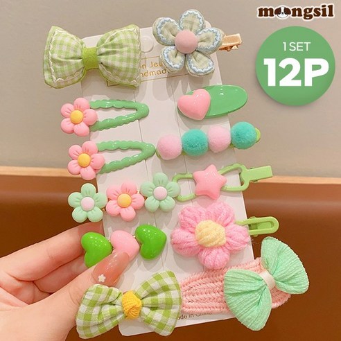 몽실이 큐티 헤어핀 12p세트