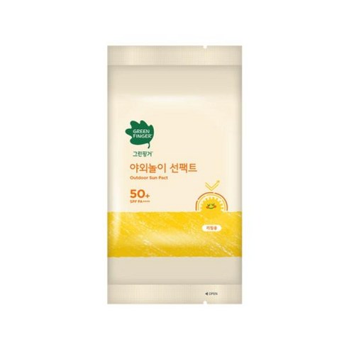 NEW 그린핑거 야외놀이 선팩트 블록 리필 16g, 1개