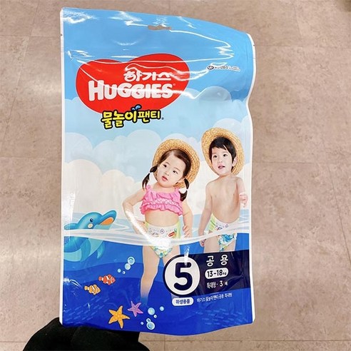 하기스 물놀이 팬티 공용 특대형(XL) × 3개, 단계 × 총 수량 섬네일