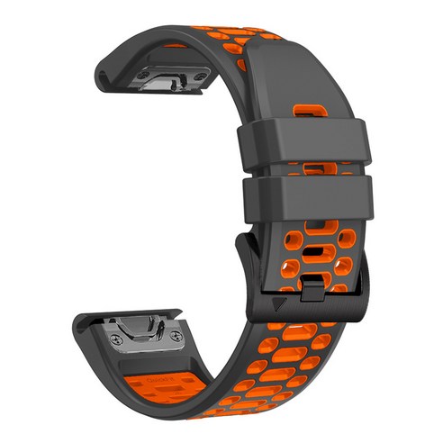 Garmin Forerunner 965 955 945 935 Enduro 2 시계대 스포츠 통기 투톤 실리콘 손목밴드 가민 Quick Fit 26mm 22mm 스트랩, Quickfit-22mm, 6