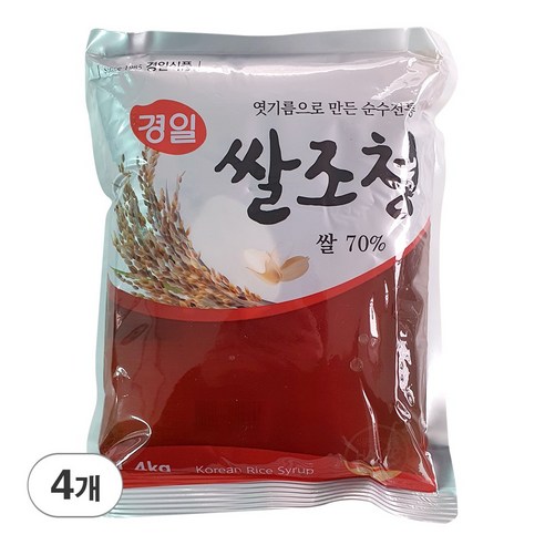 쌀조청 물엿 경일식품 조청 황물엿, 1.4kg, 4개