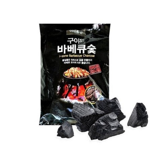위시리빙 바베큐숯 참숯 2kg 1봉지