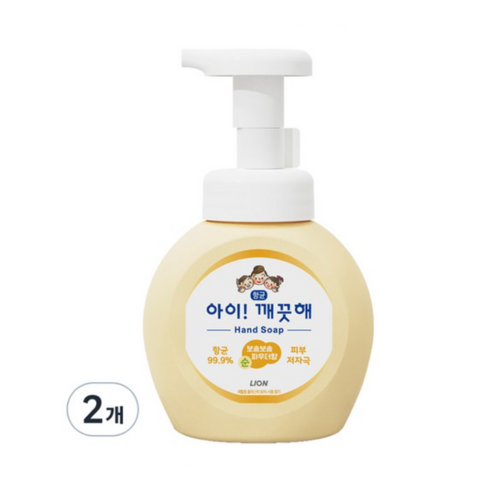 아이깨끗해 핸드워시 순 보송보송 파우더향, 250ml, 2개