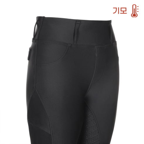 기모 승마바지 실리콘 풀패치 레깅스, S, 1개, 블랙