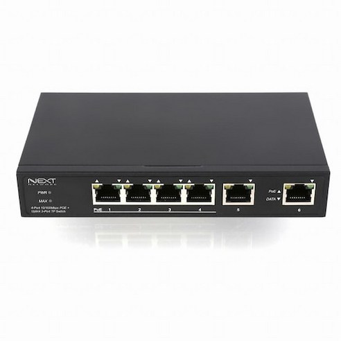 (EzNet 이지넷 NEXT-POE606F (스위칭허브/6포트/100Mbps/PoE+ 이지넷/스위칭허브/포트, 단일 모델명/품번