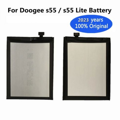 100 Doogee s55 / 라이트 휴대폰 배터리 하이 퀄리티 및 번호 5500mAh 202, 한개옵션1, 한개옵션0