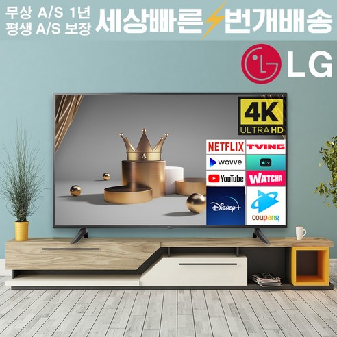 lg전자  LG 22년식 65인치(165cm) 65UQ7070 4K UHD 스마트TV 매장방문수령, 05_지방권벽걸이_브라켓포함_배송설치_65UQ7070