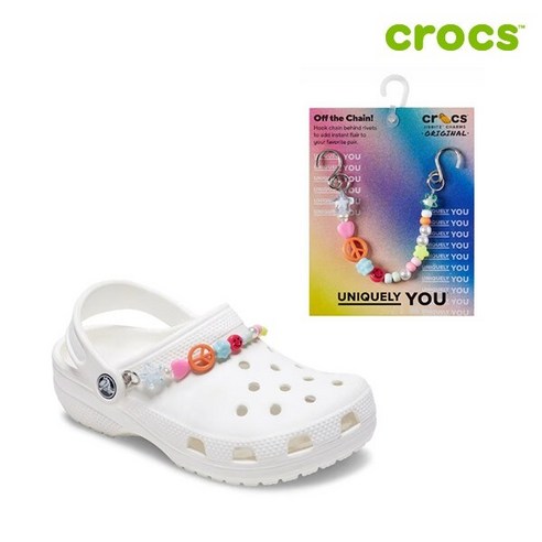 [크록스 정품] 알록달록 스트랩 체인 지비츠 10013355