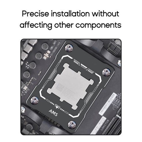 AM5 CPU 콘택트 프레임, AMD AM5 보호자, 최대 고정 비 마킹, 장착