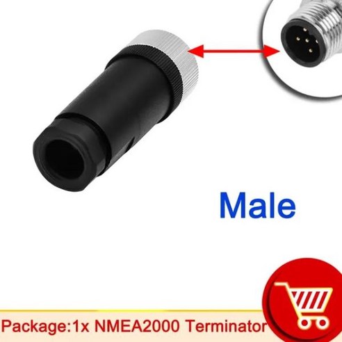 NMEA2000 터미네이터 120ohm 암 5 핀 수 NMEA 2000 저항 종단 CX5105 케이블 보트 요트 해양용 1 개, [04] 1pc NMEA2000, 04 1pc NMEA2000, 04 1pc NMEA2000