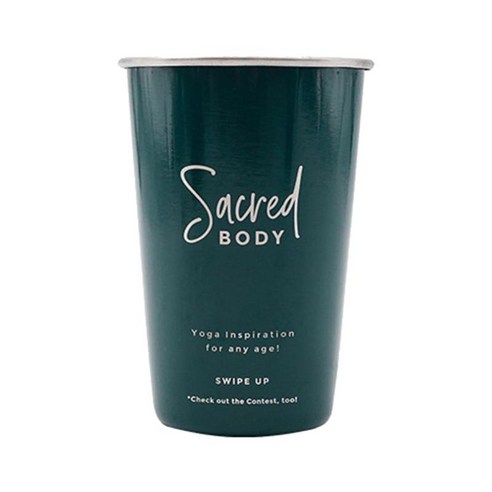 금속 차가운 음료 스 티 맥주 머그잔 500ml 스테인레스 사무실 홈 캠핑을 위해 깨지지 않는, 그린 C, 10x13cm, 스테인리스 강