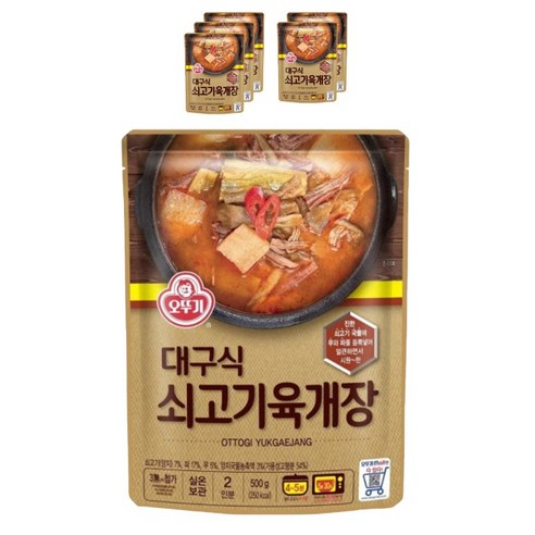 대구식 쇠고기육개장 500G, 6개