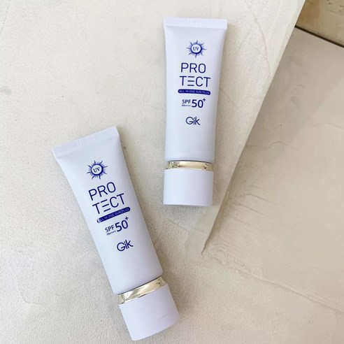 GIK 올인원 유기자차 데일리 썬크림 40ml (SPF50+) 수분 촉촉한 썬크림, 2개