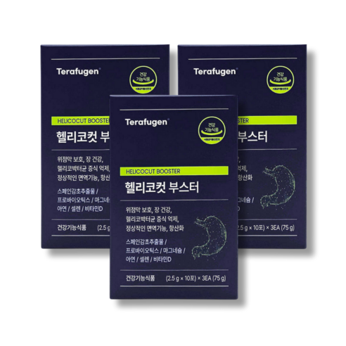 테라퓨젠 헬리코컷 부스터 위건강 장건강 스페인감초추출물