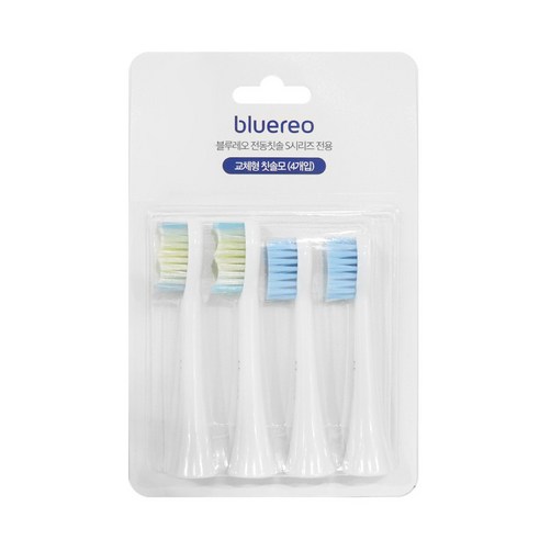 블루레오 음파 전동칫솔 bluereo S100 S150 S시리즈 전용 칫솔모, 콤비팩, 1세트