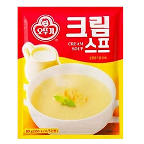 오뚜기 크림 스프, 80g, 4개