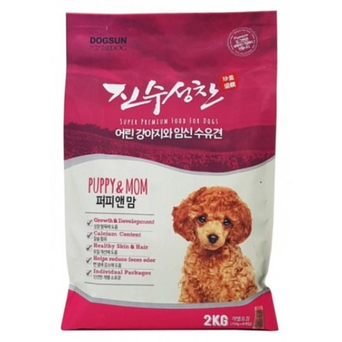 칼슘함유 젖먹이 강아지 어미 모견 전용 사료 2kg / 밸런스 소화 반려견, 1개
