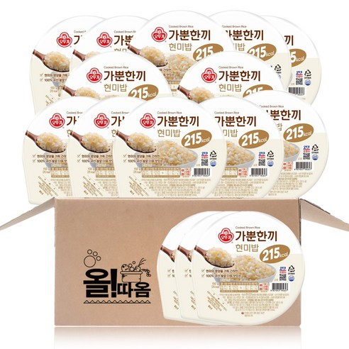 오뚜기 가뿐한끼 현미밥, 150g, 30개