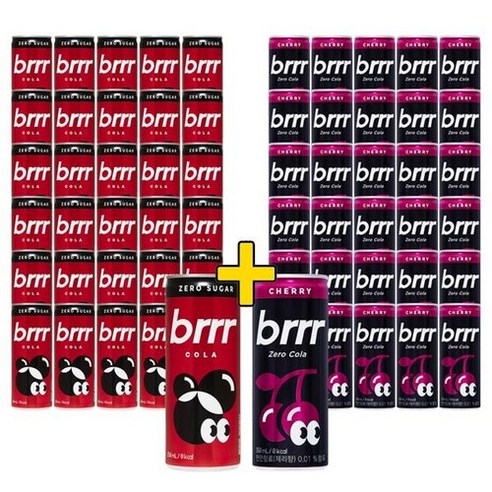 일화 부르르 제로콜라 250ml X 30캔 + 체리 (총60캔), 60개