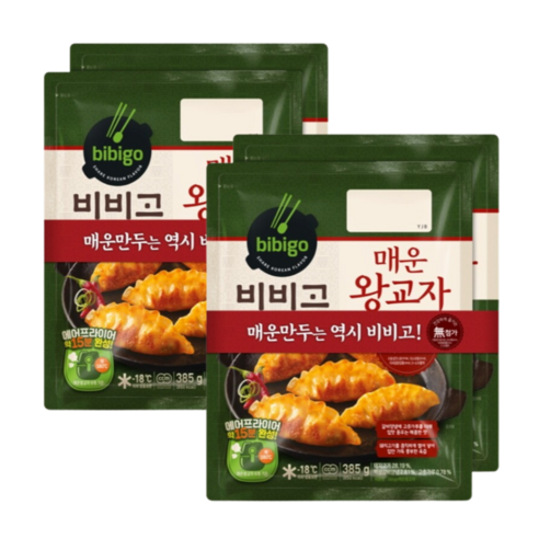 비비고 매운왕교자, 385g, 6개