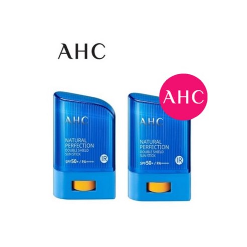 AHC 내추럴 퍼펙션 더블 쉴드 선스틱 SPF50+/PA++++, 14g, 2개